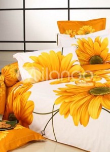 White-And-Yellow-Satin-Drill-Floral-Cotton-Sateen-Hotel-Bedding-Set-34261-1